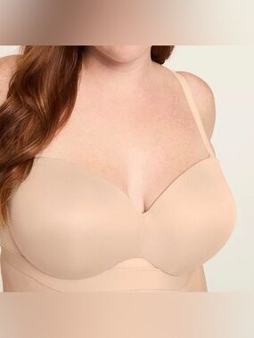 NWT Lane Bryant Cacique Comfort Bliss Lightly Lined Multi-Way Strapless Bra 44C